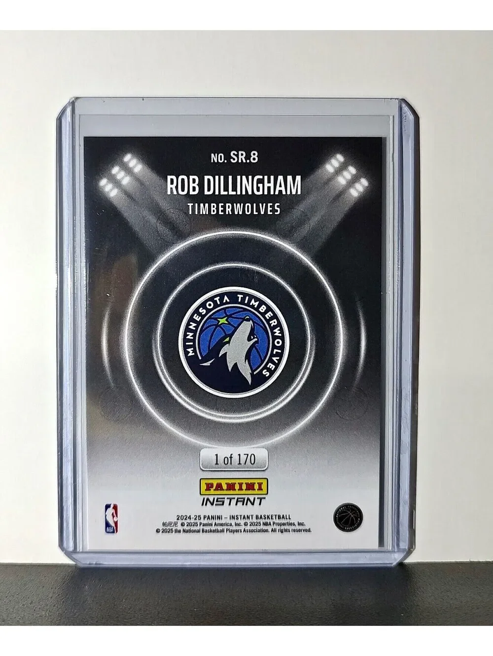 Rob Dillingham Rookie 2024-25 Panini Spotlight Rookies NBA #8 Wolves 1 of 170